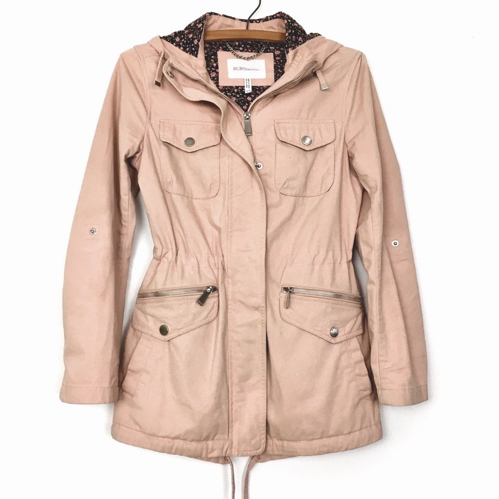 BCBGeneration Blush Pink Utility Jacket